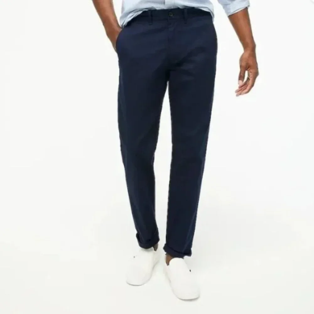 NWT J. Crew Straight Flex Mens 38x32 Black Preppy Business Casual Chino Pants - Picture 2 of 3